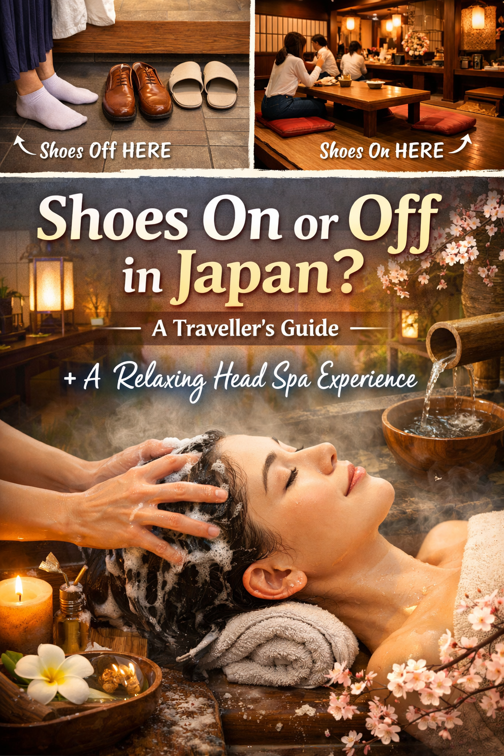 Shoes On or Off in Japan? A Traveller’s Guide — Plus a Relaxing Head Spa Experience 👣✨